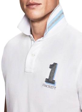 Polo Hackett New Classic Blanco Hombre