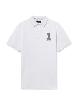 Polo Hackett New Classic Blanco Hombre