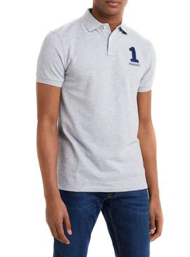 Polo Hackett New Classic Gris Hombre