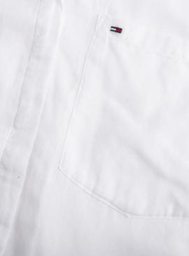 Camisa Tommy Jeans Drapey Blanco Mujer