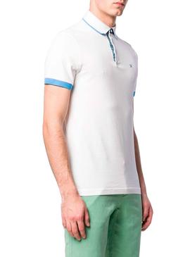 Polo Hackett Geo Swim Blanco Hombre