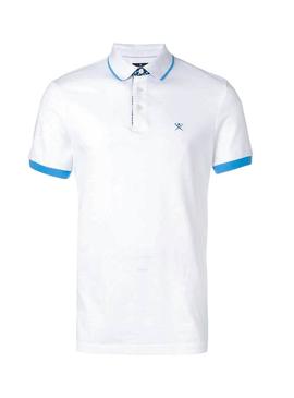 Polo Hackett Geo Swim Blanco Hombre