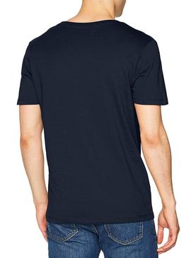 Camiseta Jack and Jones Oval Azul Hombre