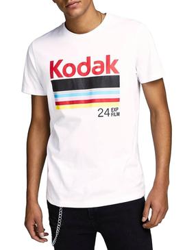 Camiseta Jack and Jones Nap Kodak Blanco Hombre