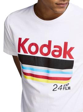 Camiseta Jack and Jones Nap Kodak Blanco Hombre