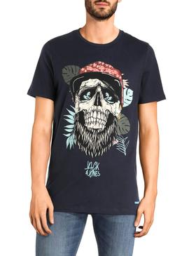 Camiseta Jack and Jones Veggie Marino Hombre