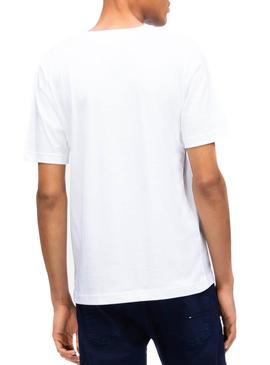 Camiseta Tommy Hilfiguer Heather Blanco Hombre