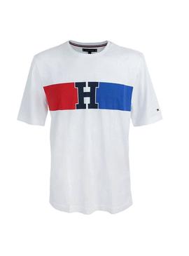 Camiseta Tommy Hilfiguer Heather Blanco Hombre