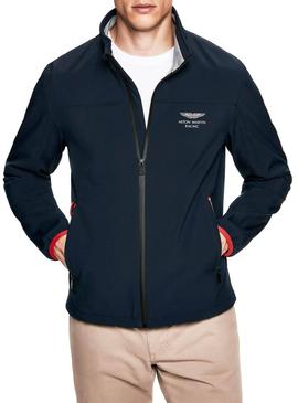 Chaqueta Hackett AMR Softshell Marino Hombre