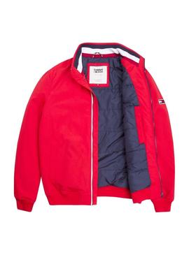 Cazadora Tommy Jeans Essential Rojo Hombre