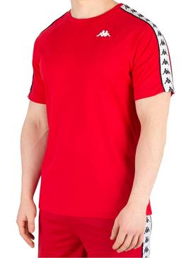 Camiseta Kappa Coen Authentic Roja Para Hombre