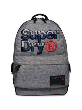 Mochila Superdry Mega Montana Gris Hombre