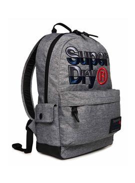 Mochila Superdry Mega Montana Gris Hombre