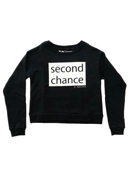 Sudadera Rompiente Clothing Crop Chance Negro