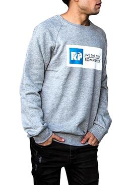 Sudadera Rompiente Clothing Live The Surf Gris