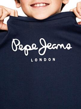 Camiseta Pepe Jeans New Herman Jr Marino Niño