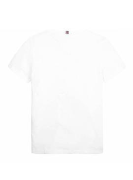 Camiseta Tommy Hilfiger Puff Print Blanco