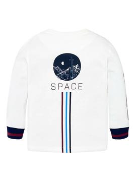 Camiseta Mayoral Space Blanco Niño