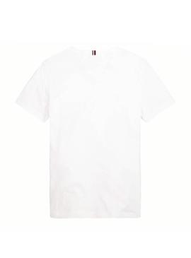 Camiseta Tommy Hilfiger Logo Blanco Niña