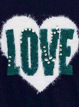 Jersey Mayoral Love Marino Niña