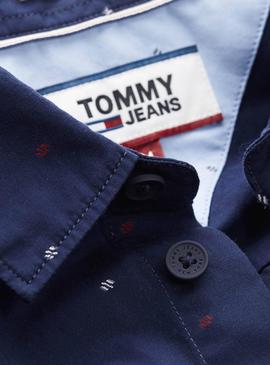 Camisa Tommy Jeans Novelty Marino Hombre