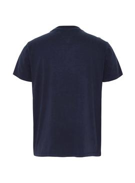 Camiseta Tommy Jeans Contrast Pocket Marino Hombre