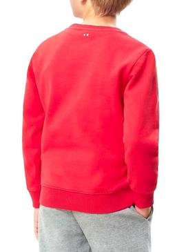 Sudadera Napapijri Boli Winter Rojo Para Niños