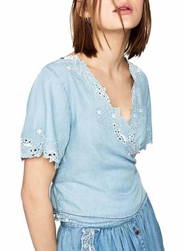 Blusa Pepe Jeans Xenia Azul Mujer