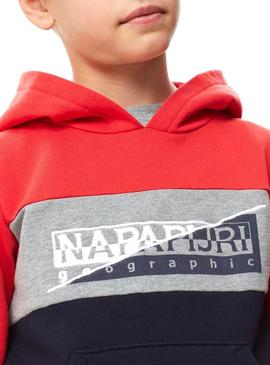 Sudadera Napapijri Baky H Rojo Para Niños