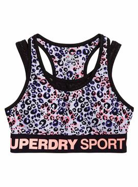 Top Superdry Active Leopard Mujer
