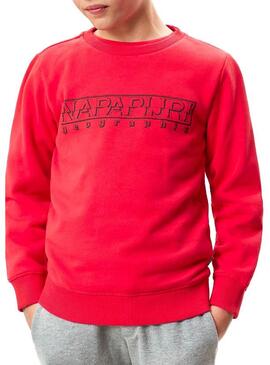 Sudadera Napapijri Boli Winter Rojo Para Niños