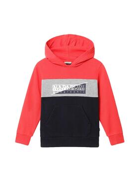 Sudadera Napapijri Baky H Rojo Para Niños