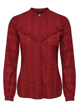 Camisa Only Miriam Granate Mujer