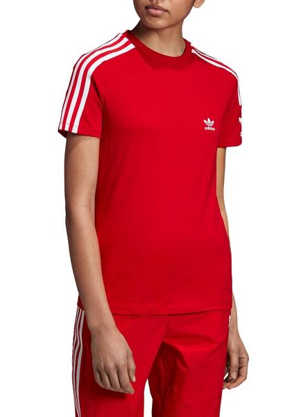 Adidas bandas Rojo Mujer