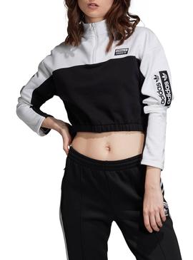 Sudadera Adidas Blanco y Negro Mujer