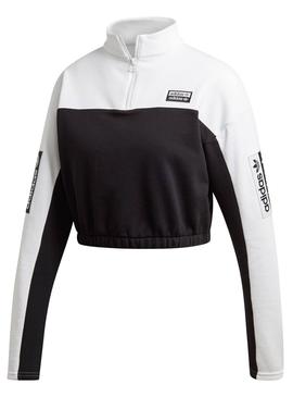 Sudadera Adidas Blanco y Negro Mujer