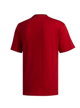 Camiseta Adidas Tefoil Rib Rojo Para Hombre