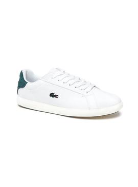 Zapatillas Lacoste Graduate Piel Blanca Mujer