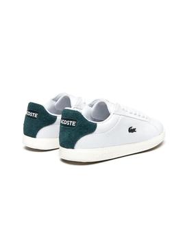 Zapatillas Lacoste Graduate Piel Blanca Mujer