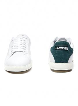 Zapatillas Lacoste Graduate Piel Blanca Mujer