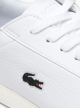 Zapatillas Lacoste Graduate Piel Blanca Mujer