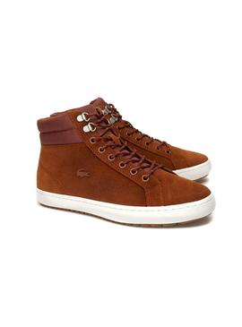 Botines Lacoste Straightset Insulate Marrón Hombre