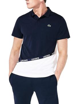 Polo Lacoste Sport Colorblock  Marino Para Hombre