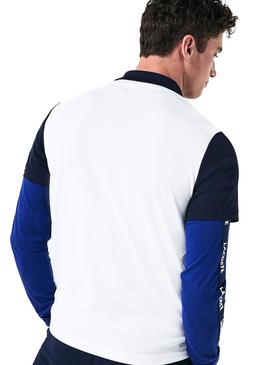 Polo Lacoste Sport Colorblock  Marino Para Hombre