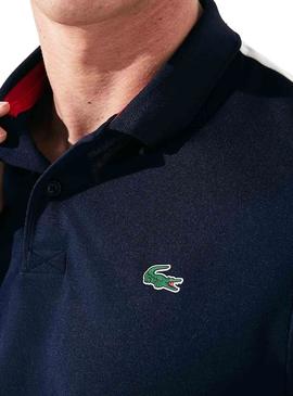 Polo Lacoste Sport Colorblock  Marino Para Hombre