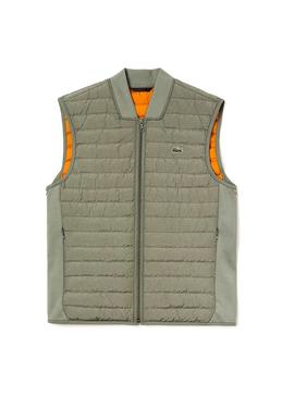 Chaleco Lacoste Acolchado Verde Para Hombre