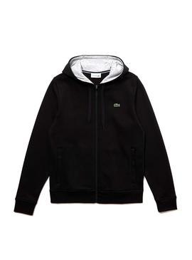 Sudadera Lacoste Sport Cremallera Negro Hombre