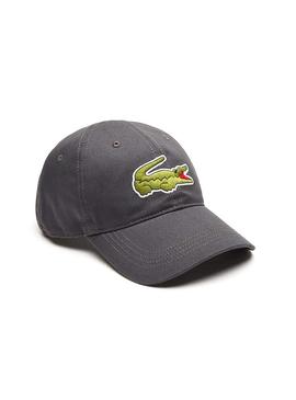 Gorra Lacoste Big Croc Gris Para Hombre