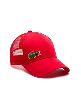 Gorra Lacoste Sport Malla Rojo Para Hombre