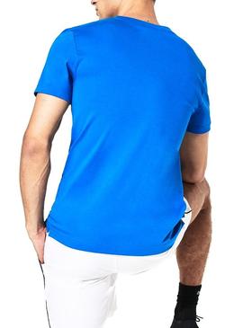 Camiseta Lacoste Sport Novak Djokovic Azul Hombre